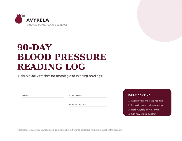 Avyrela 90-Day Reading Log Tracker